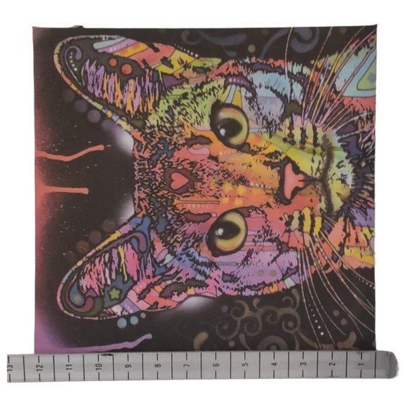 “Abyssinian” Cat By Dean Russo Canvas Craft Wall Art Home Decor Nwot - Picture 3 of 12